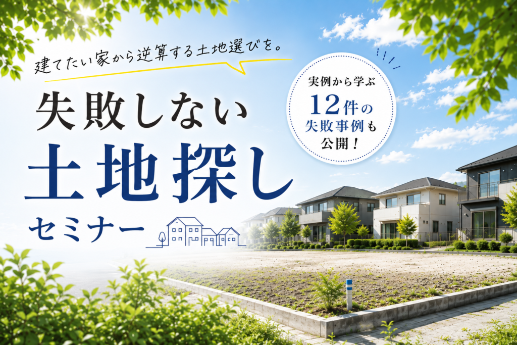 失敗しない土地探しセミナー
